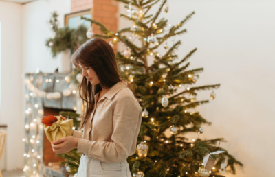 Christmas Tree Sale and Festive Red Berry Wreaths