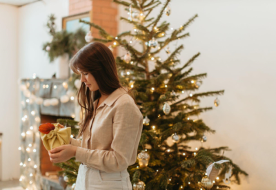 Christmas Tree Sale and Festive Red Berry Wreaths